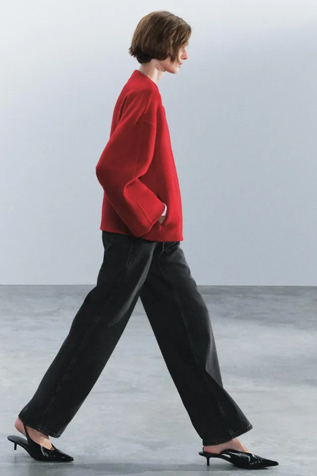 ZW COLLECTION SHORT WOOL BLEND COAT – image 4