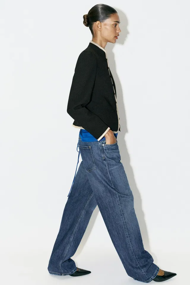 BLAZER WITH CONTRAST TRIMS – image 4