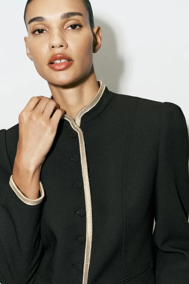 BLAZER WITH CONTRAST TRIMS – image 5