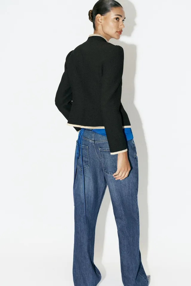 BLAZER WITH CONTRAST TRIMS – image 6