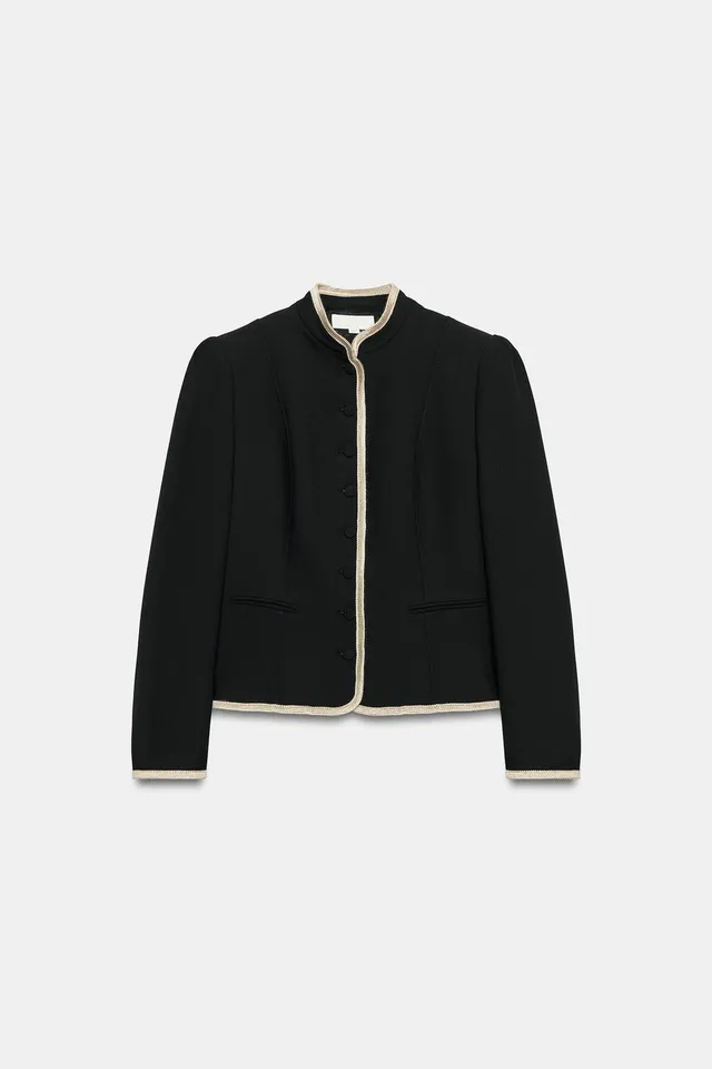 BLAZER WITH CONTRAST TRIMS – image 7