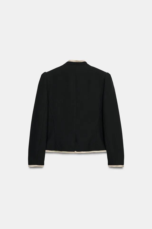 BLAZER WITH CONTRAST TRIMS – image 8