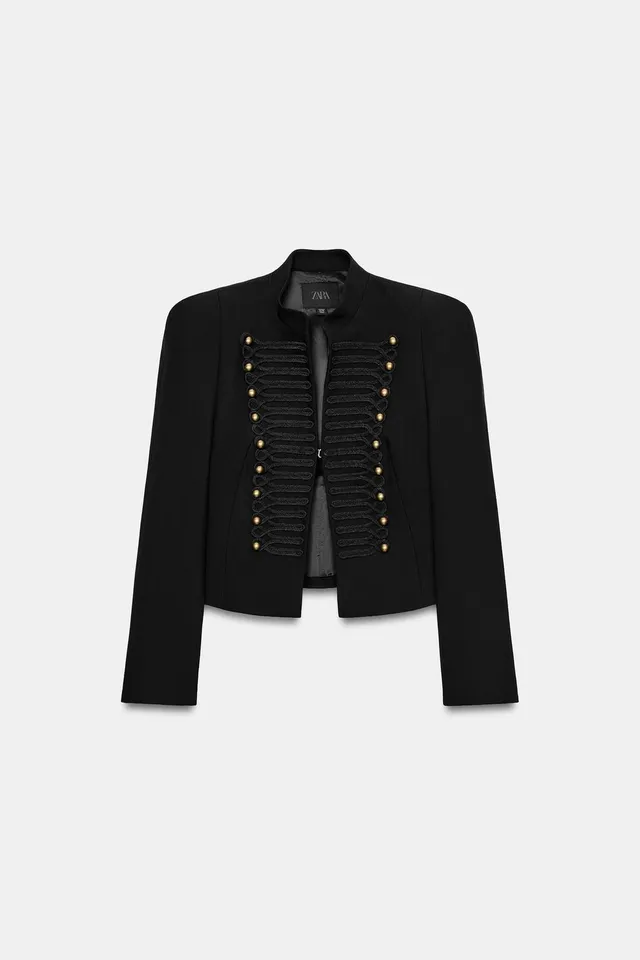 TAILORED BLAZER WITH SHOULDER PADS – image 6