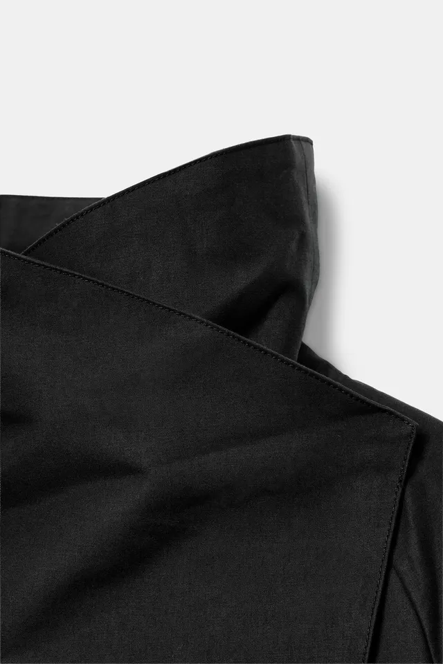 ZW COLLECTION SHORT TRENCH COAT WITH STAND COLLAR – image 7