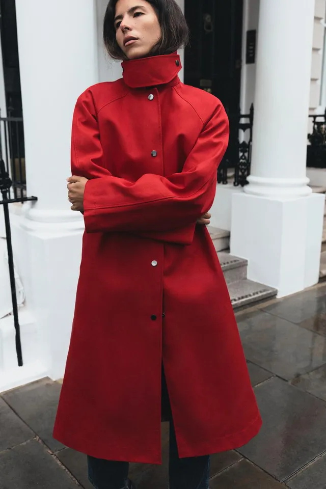 ZW COLLECTION LONG TRENCH COAT – image 2