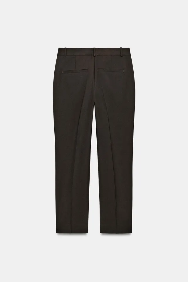 LOW-RISE CROPPED TROUSERS – image 6