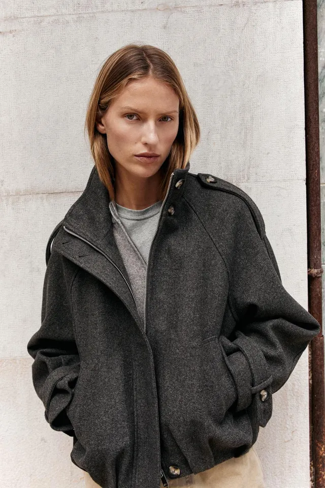TAB DETAIL BOMBER JACKET – image 2