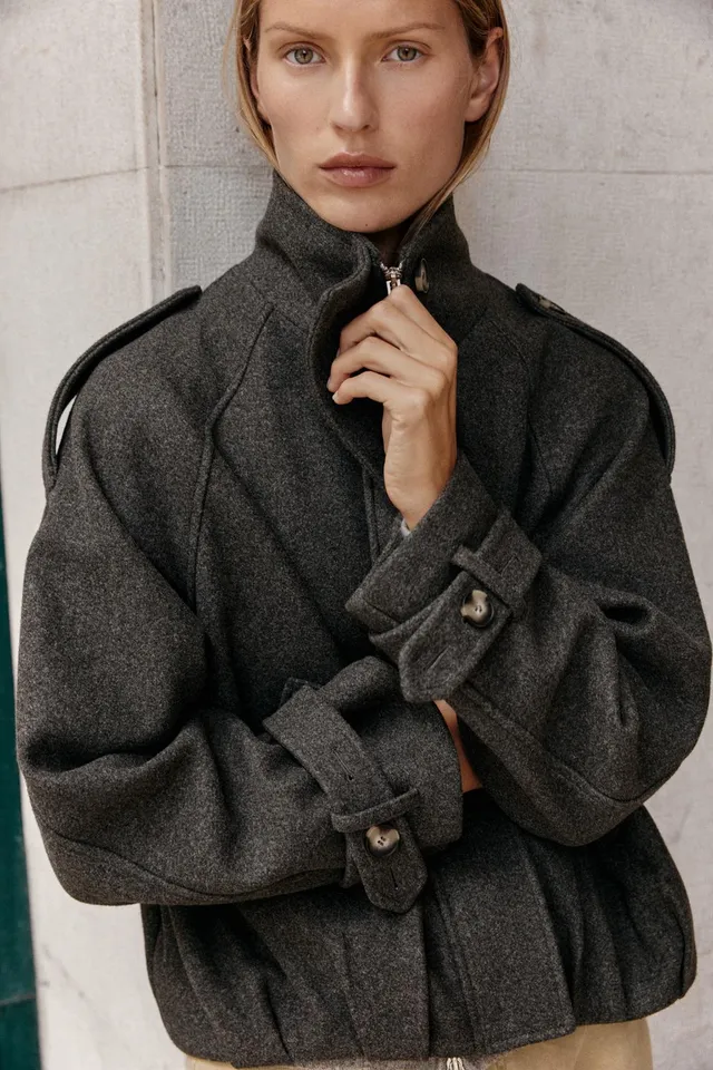 TAB DETAIL BOMBER JACKET – image 3