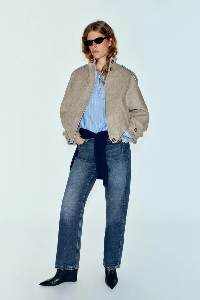 TAB DETAIL BOMBER JACKET