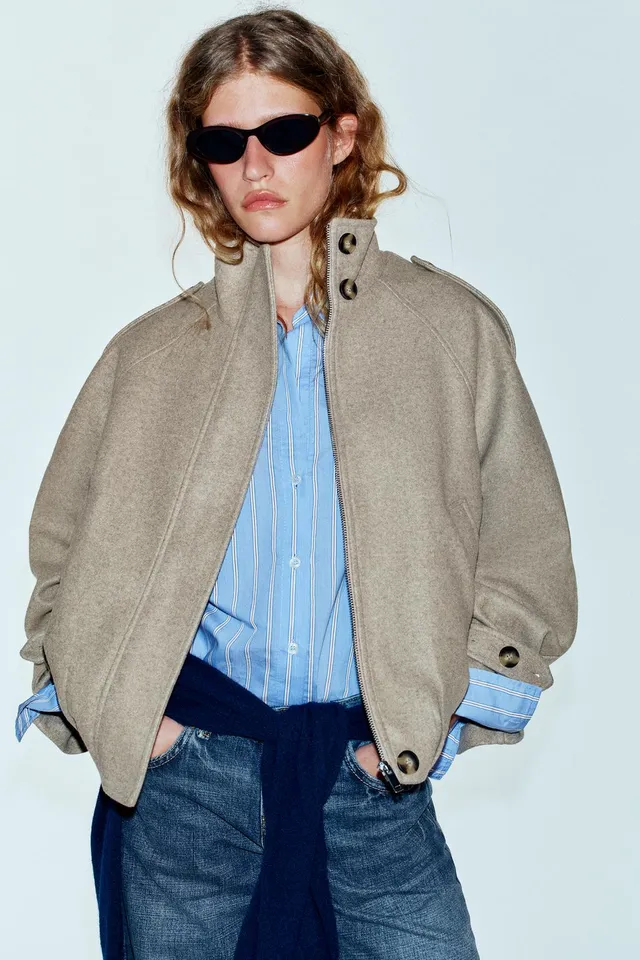 TAB DETAIL BOMBER JACKET – image 2