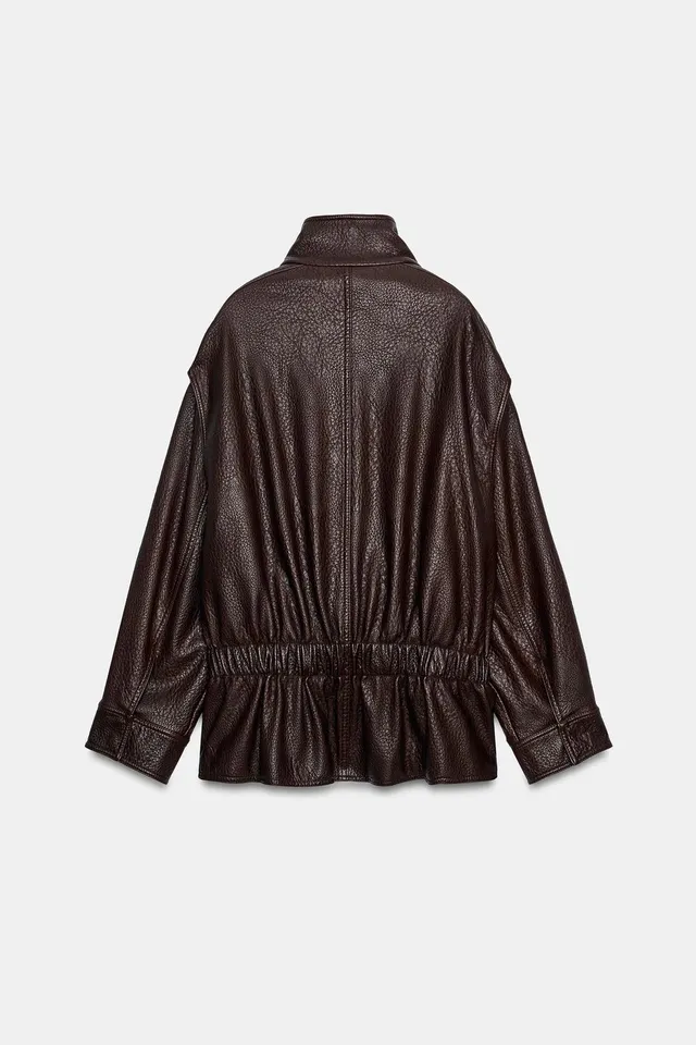 ZW COLLECTION LEATHER EFFECT BIKER JACKET – image 10