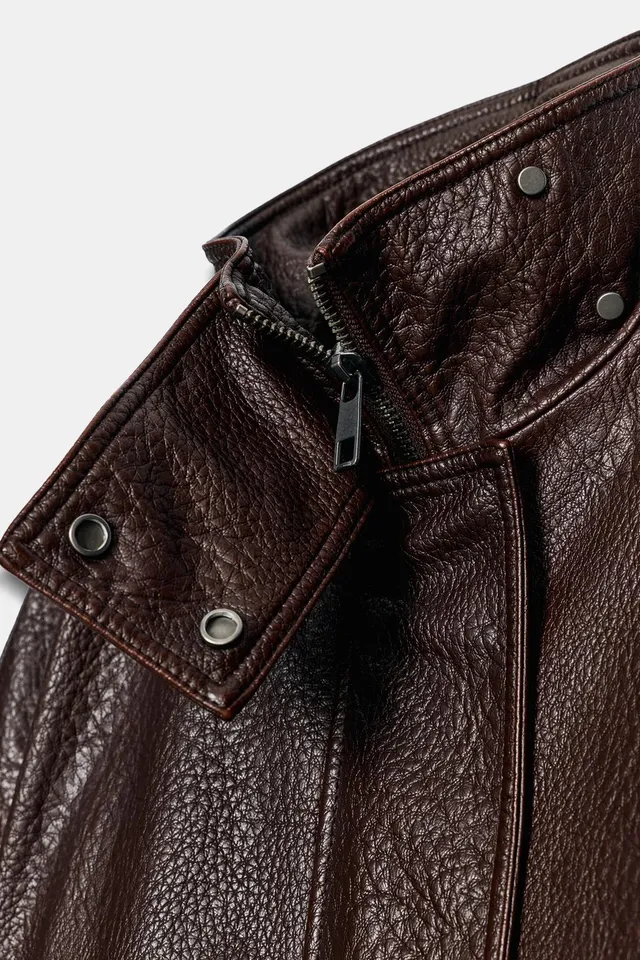 ZW COLLECTION LEATHER EFFECT BIKER JACKET – image 11
