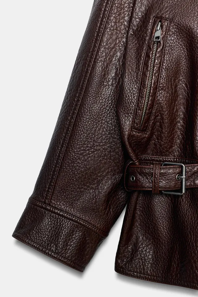 ZW COLLECTION LEATHER EFFECT BIKER JACKET – image 12