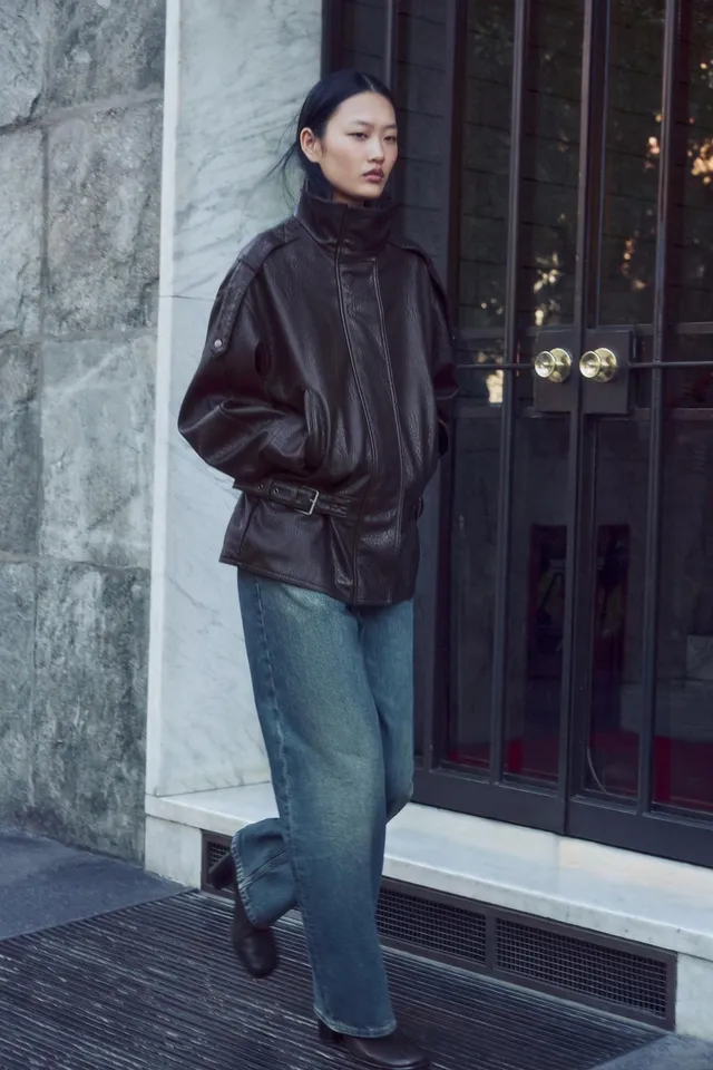 ZW COLLECTION LEATHER EFFECT BIKER JACKET – image 5