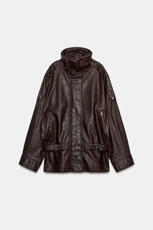 ZW COLLECTION LEATHER EFFECT BIKER JACKET – image 9