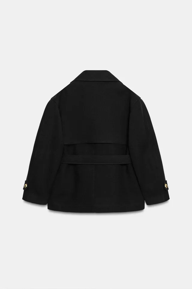 DOUBLE-BREASTED BELTED COAT – image 10