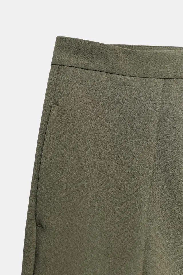 PLEATED WIDE-LEG TROUSERS – image 9