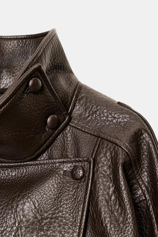 LEATHER EFFECT JACKET – image 9