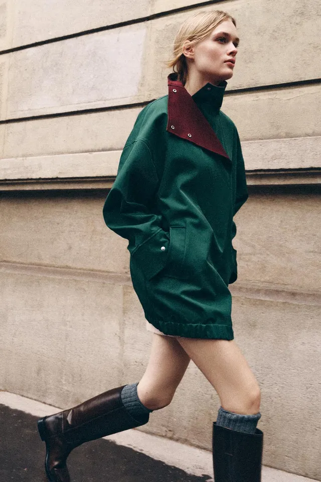 ZW COLLECTION COMBINED TRENCH COAT