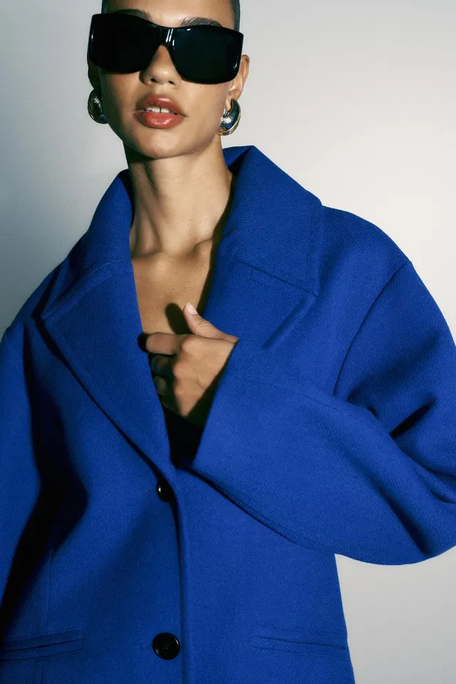 OVERSIZE DROP-SHOULDER COAT – image 4