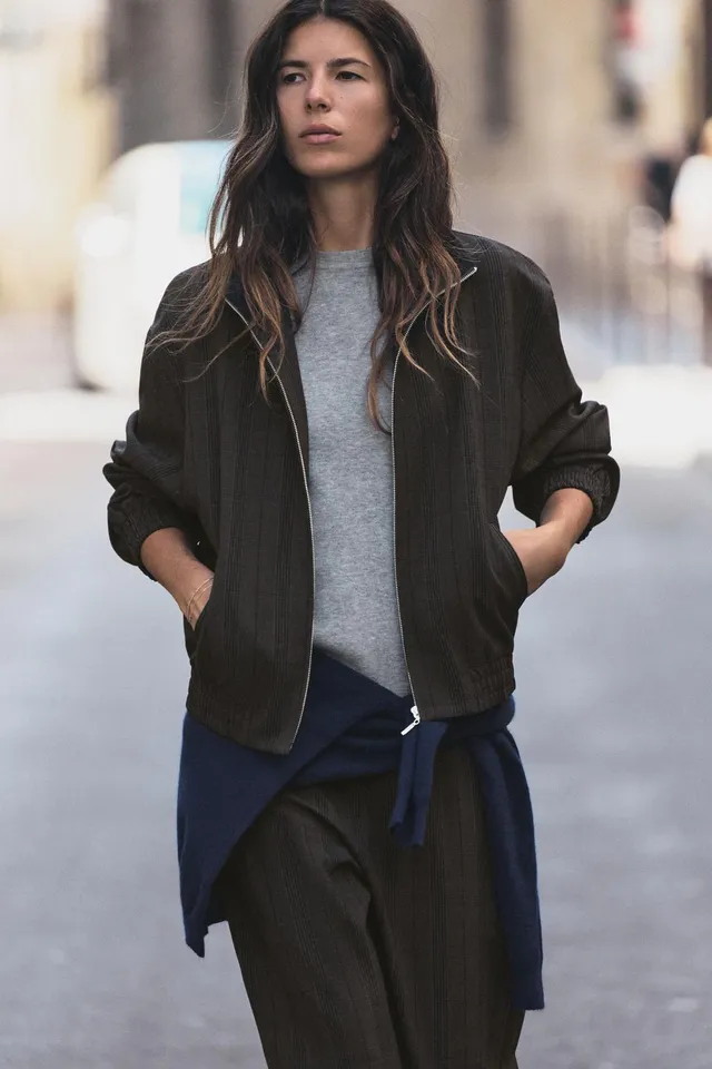 CHECK BOMBER JACKET – صورة 3