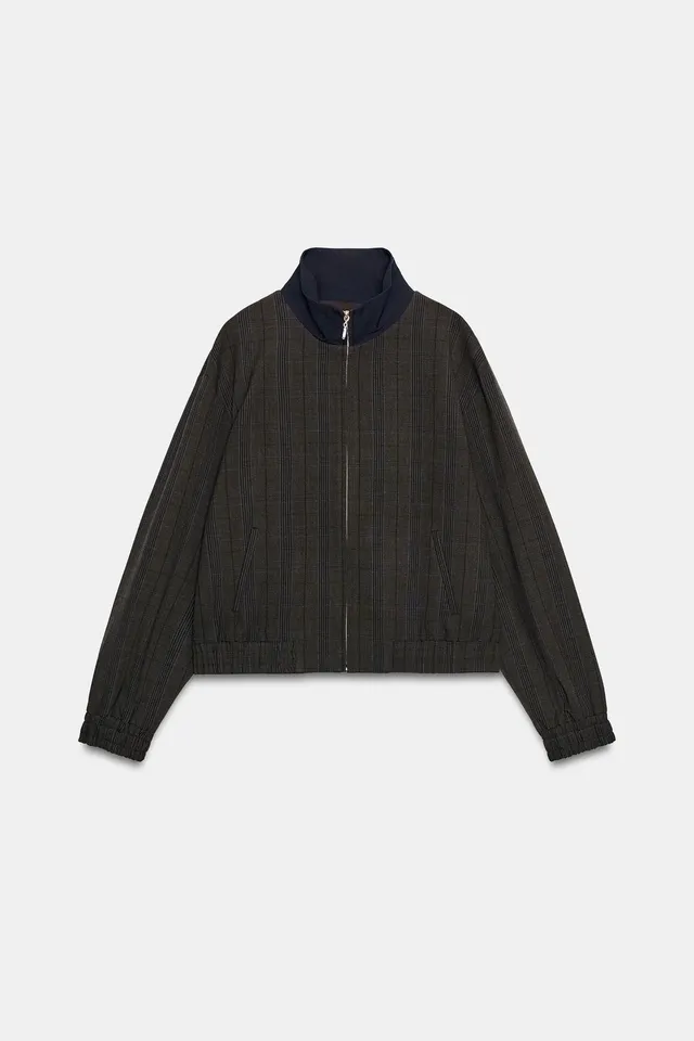 CHECK BOMBER JACKET – صورة 6