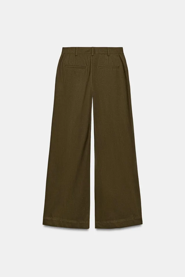 WIDE-LEG DARTED TROUSERS – صورة 9