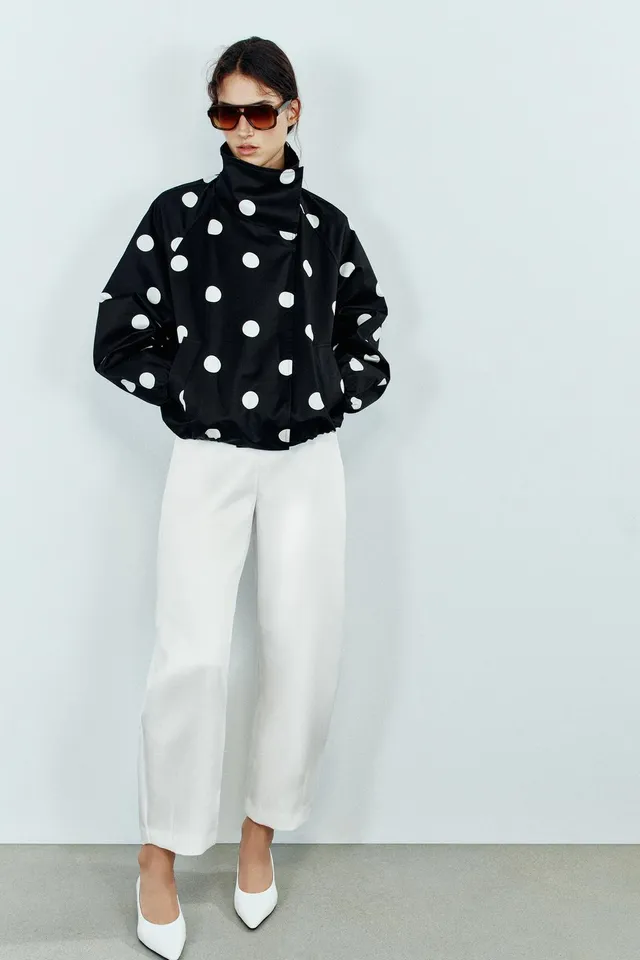 BOMBER JACKET WITH DOTS