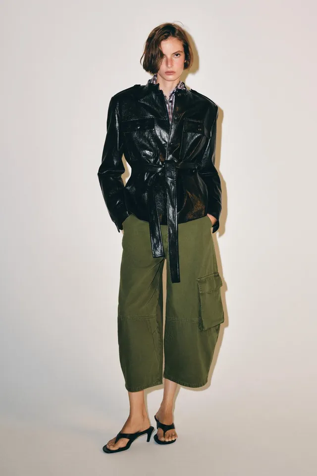 ZW COLLECTION LEATHER EFFECT JACKET