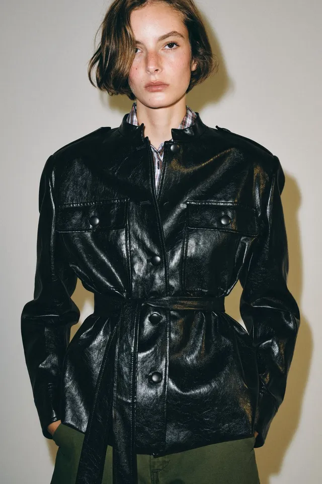 ZW COLLECTION LEATHER EFFECT JACKET – image 2