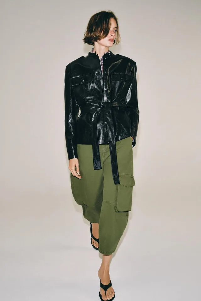 ZW COLLECTION LEATHER EFFECT JACKET – image 3