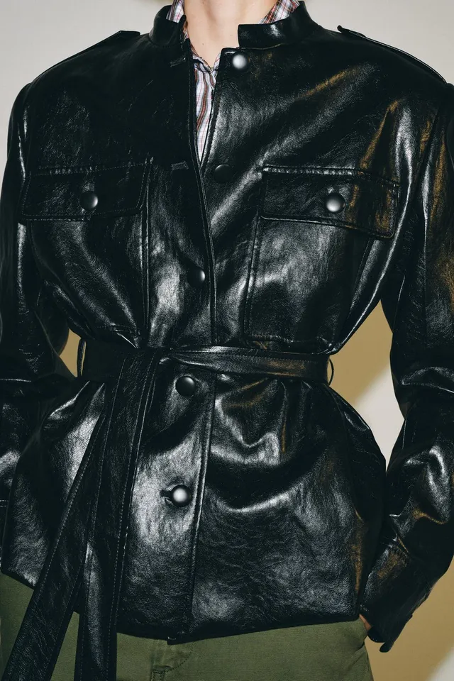 ZW COLLECTION LEATHER EFFECT JACKET – image 4