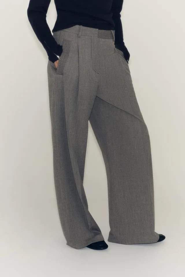 ZW COLLECTION DARTED POCKET TROUSERS – صورة 2