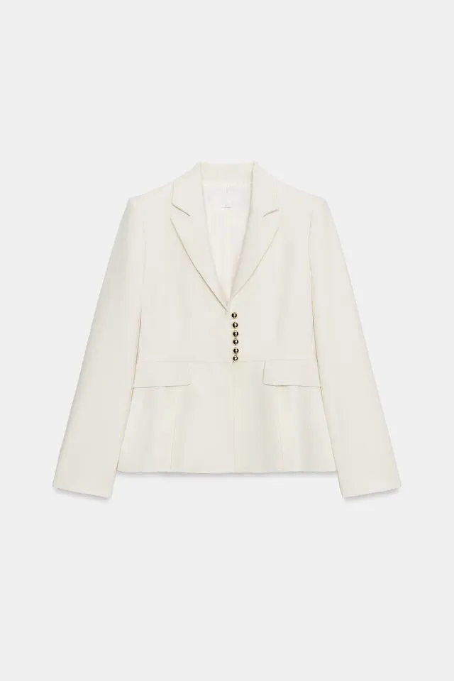 PEPLUM BLAZER WITH SHOULDER PADS – image 4