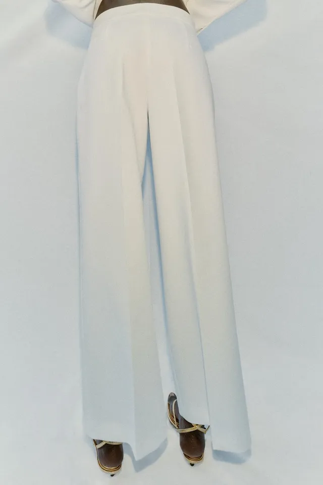 HIGH-WAIST STRAIGHT-LEG TROUSERS – image 4