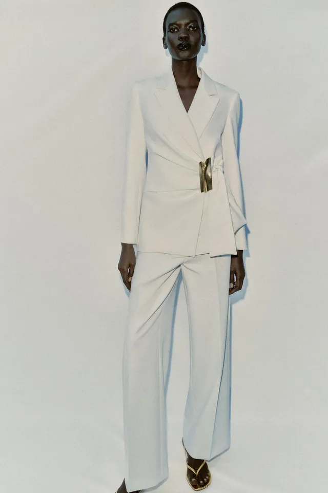 HIGH-WAIST STRAIGHT-LEG TROUSERS – image 5