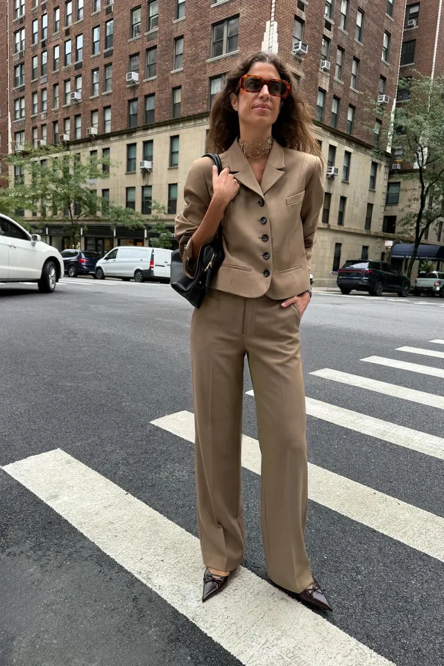 ZW COLLECTION FITTED BUTTON BLAZER