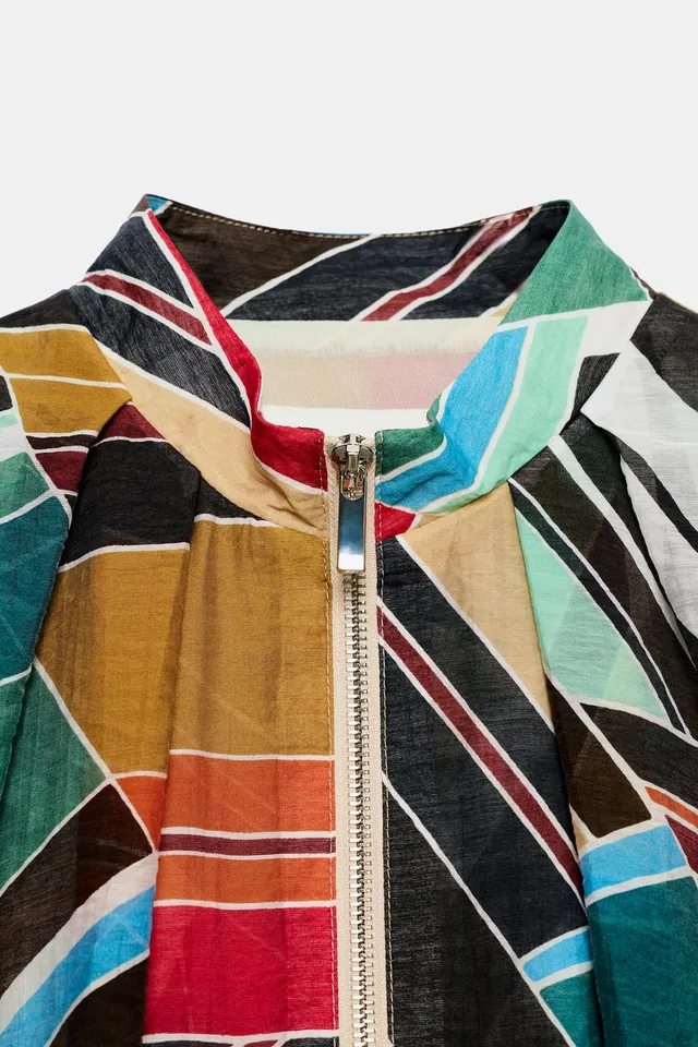 PRINTED BOMBER JACKET – image 10