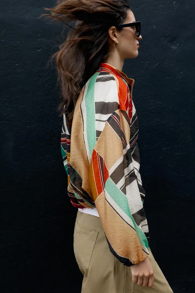 PRINTED BOMBER JACKET – image 6