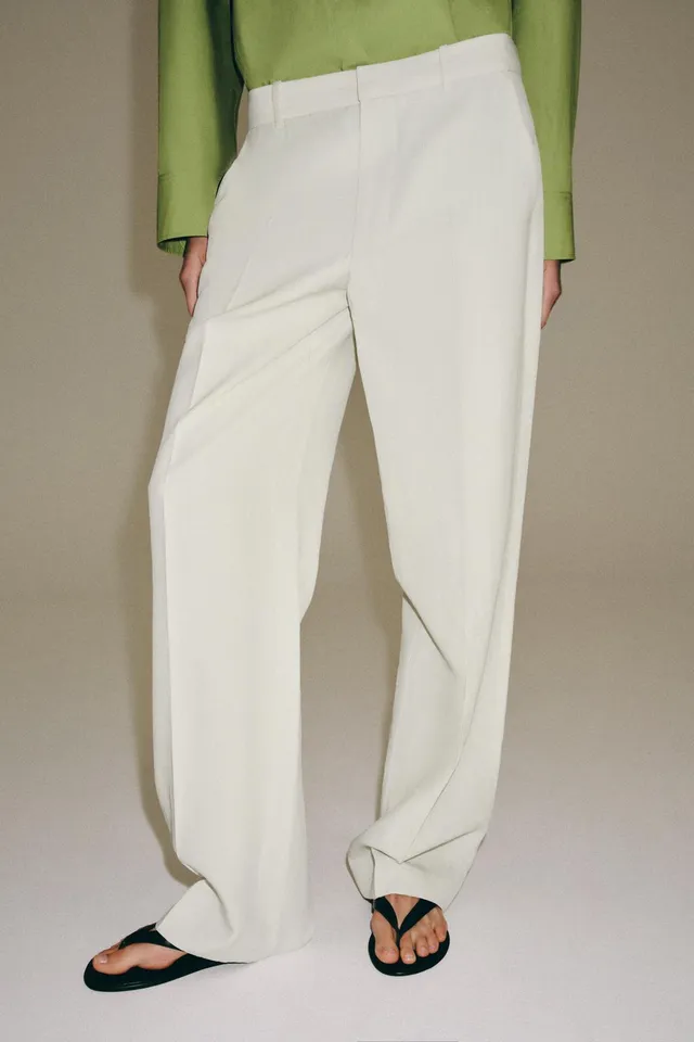 ZW COLLECTION LINEN BLEND TROUSERS – image 2