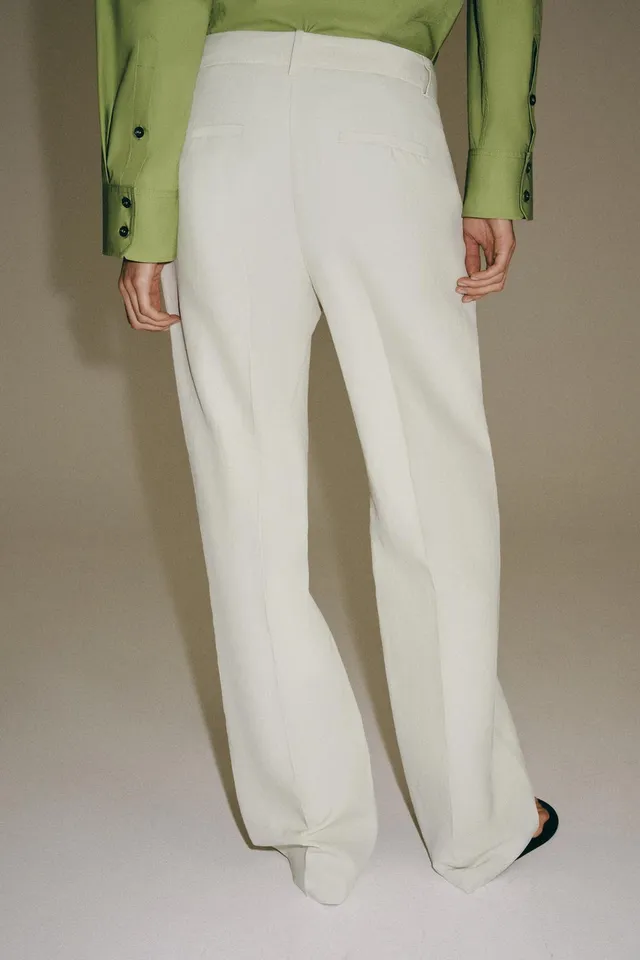 ZW COLLECTION LINEN BLEND TROUSERS – image 3