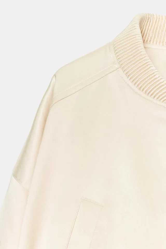 جاكيت بومبر ساتان قصير – صورة 4