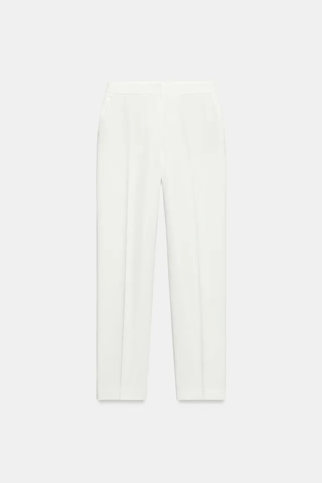 HIGH-WAIST STRAIGHT-LEG TROUSERS – image 4