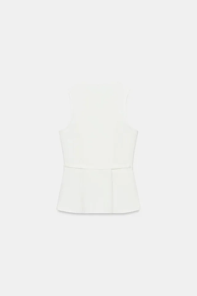 Z1975 DENIM WRAP WAISTCOAT WITH BELT – image 4