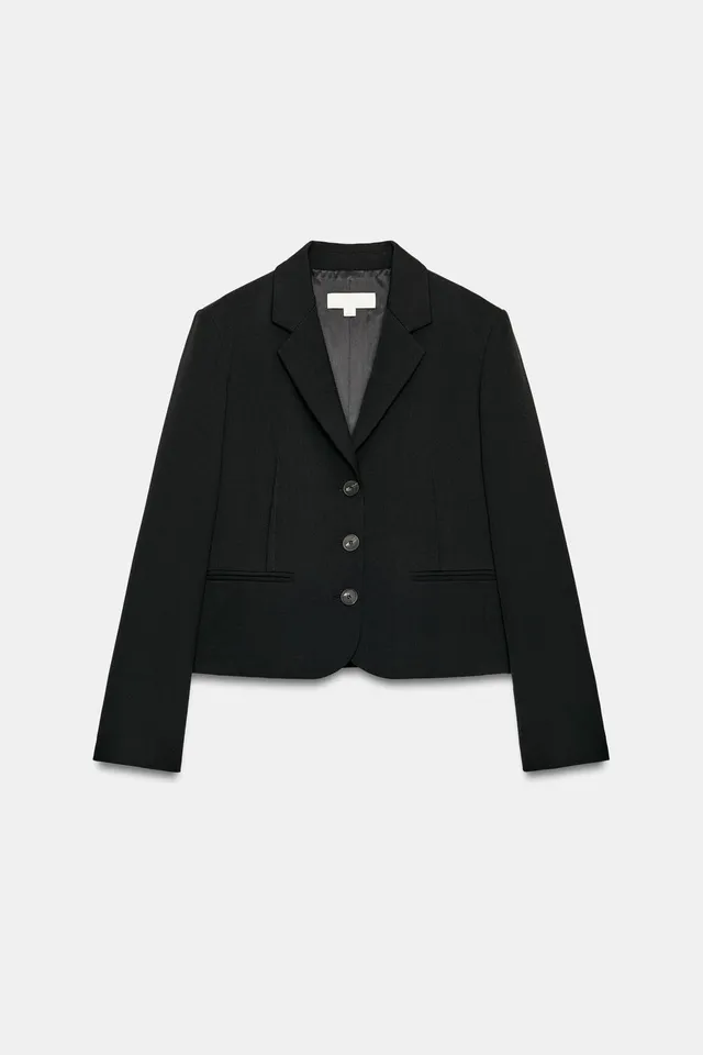 CROPPED PINTUCK BLAZER – صورة 6