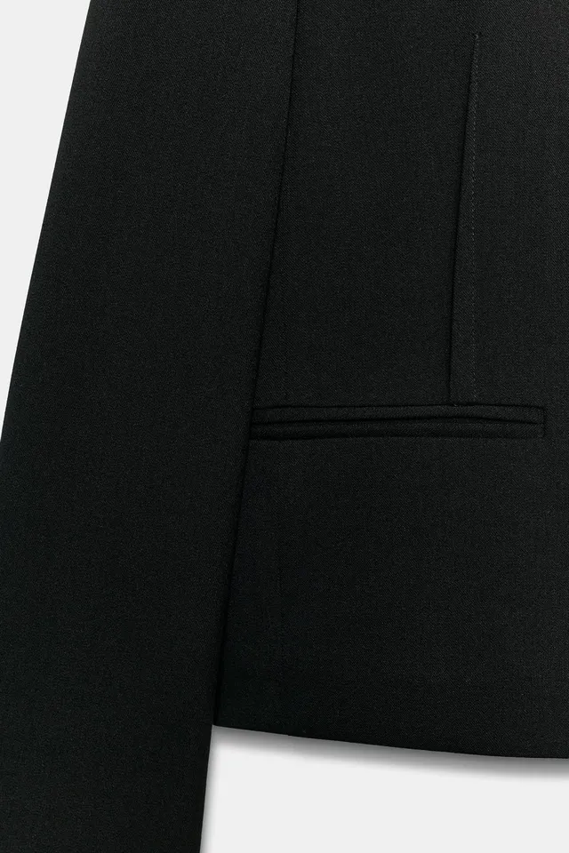 CROPPED PINTUCK BLAZER – صورة 8