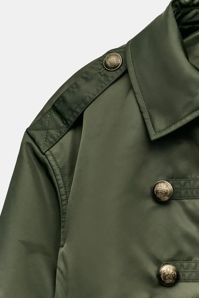 ZW COLLECTION NYLON BOMBER WITH FAUX FUR COLLAR – image 12