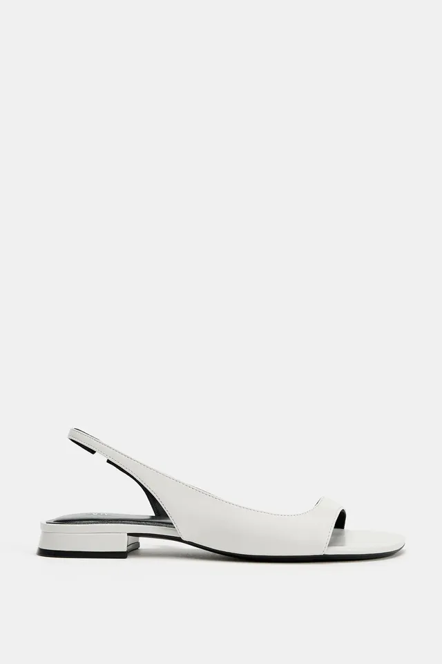 LEATHER FLAT SANDALS – image 3