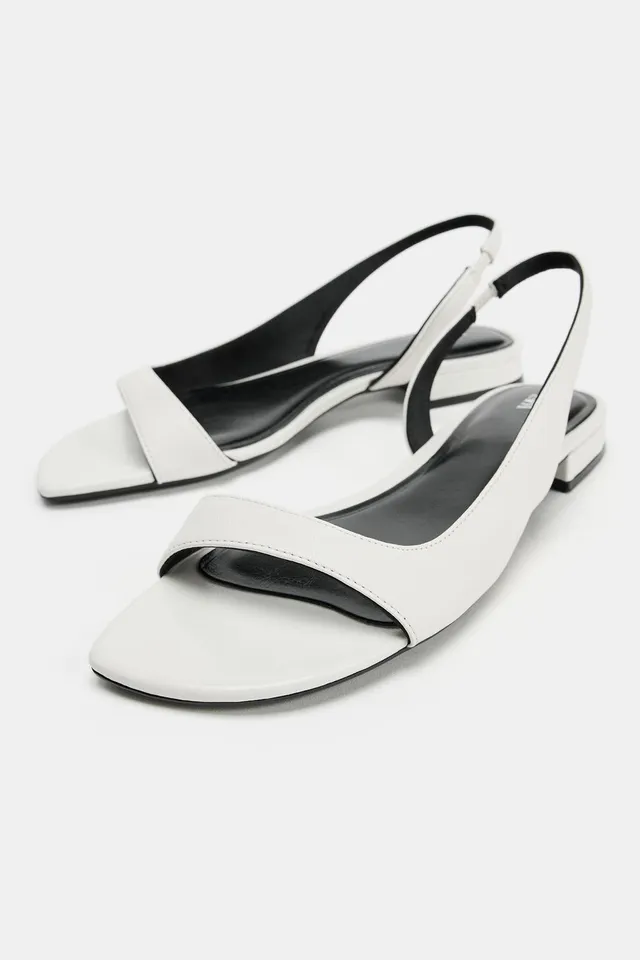 LEATHER FLAT SANDALS – image 4