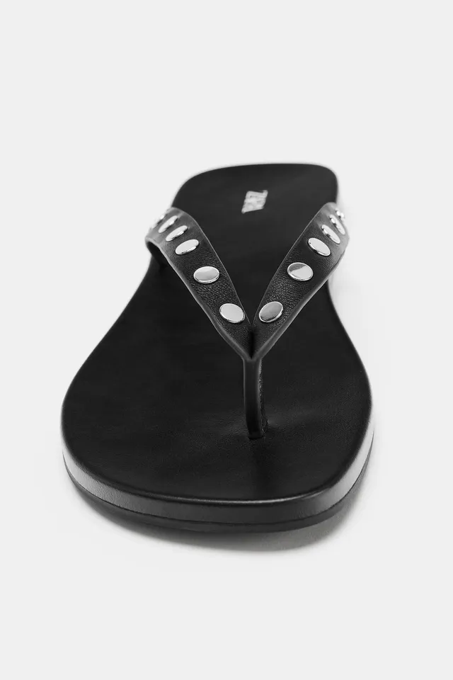 LEATHER STUDDED SANDALS – image 6